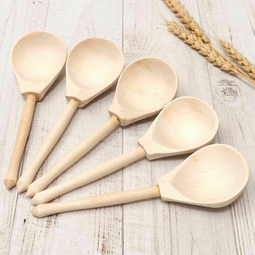 Деревянная ложка столовая - Хемпель 19 см Набор 5 шт 1199₽