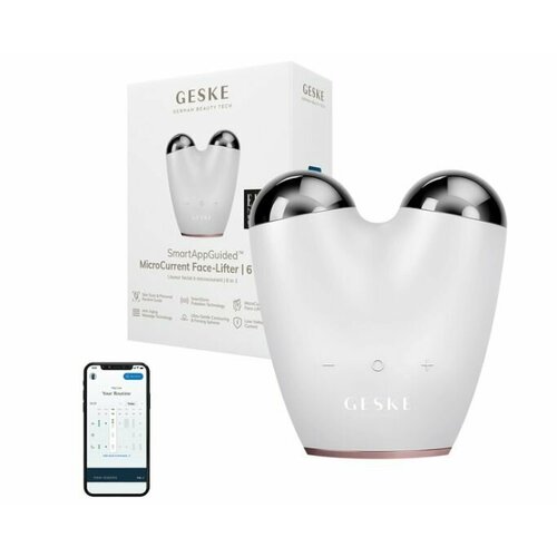 Микротоковый лифтинг-массажер для лица Geske 6в1 белый 1392400₽