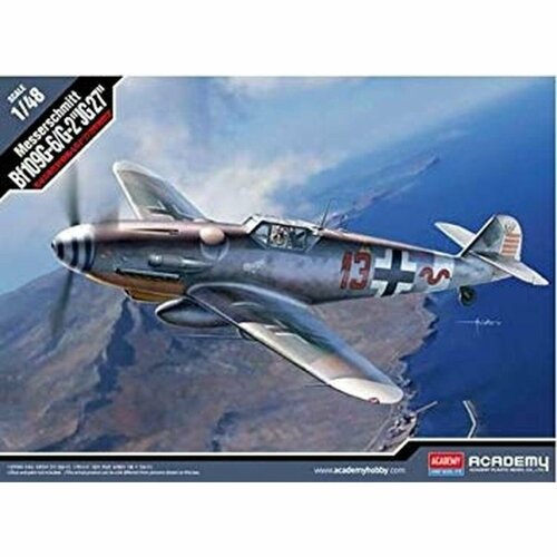 Academy сборная модель 12321 Messerschmitt Bf109G-6/G-2 JG 27 1:48 скоба блокирующая jg 1 2