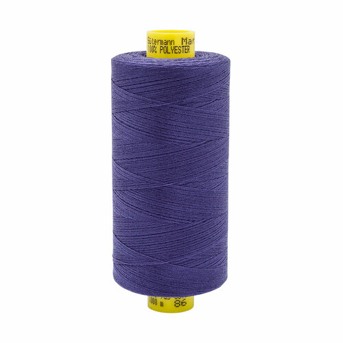 Нить универсальная Mara №120/1000 м, 100% полиэстер Gutermann, тёмно-сиреневый 086