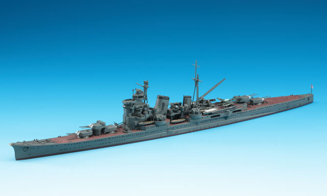 Картинки Сборная модель тяжелого крейсера ВМС Японии IJN HEAVY CRUISER ASHIGARA (1/700) 49336 Hasegawa