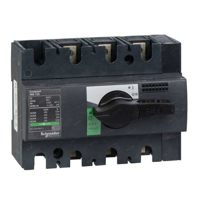 Разъединитель Schneider Electric 28910 Выключатель-разъединитель Compact INS125 - 3 полюса - 125 A