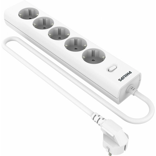 Сетевой фильтр Philips CHP2155WB51 3м 5 розеток белый коробка 2345₽