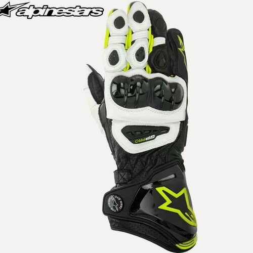 Изображение товара Длинные кожаные перчатки для мотоциклистов, гоночная защитная экипировка