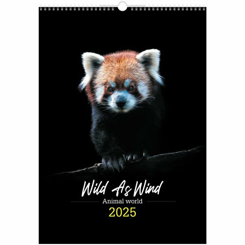 Календарь настенный перекидной на 2025 год BG Животные на гребне 340х480мм 370865 635₽