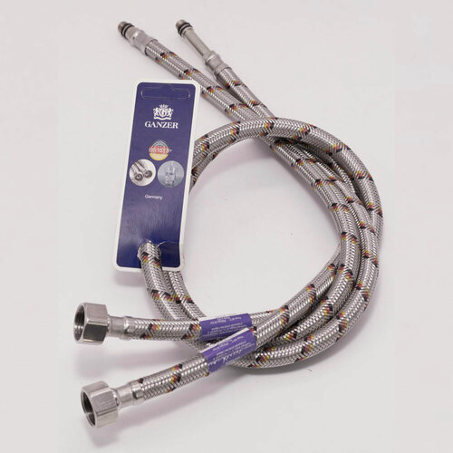 Изображение товара Гибкая подводка для смесителя 1/2"х40 см GZ1040P от бренда Ganzer пара