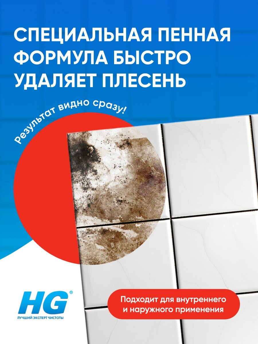 HG Пенное средство для удаления грибка и плесени 0,5л — фото 1