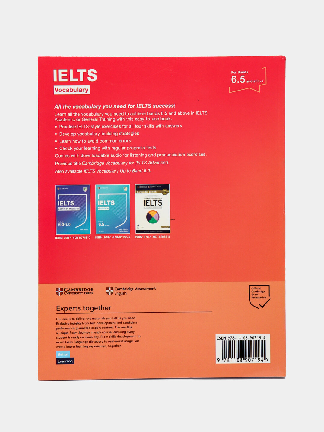 Учебник Полин Каллен "IELTS Vocabulary for Bands 6.5", CD в комплекте — фото 1