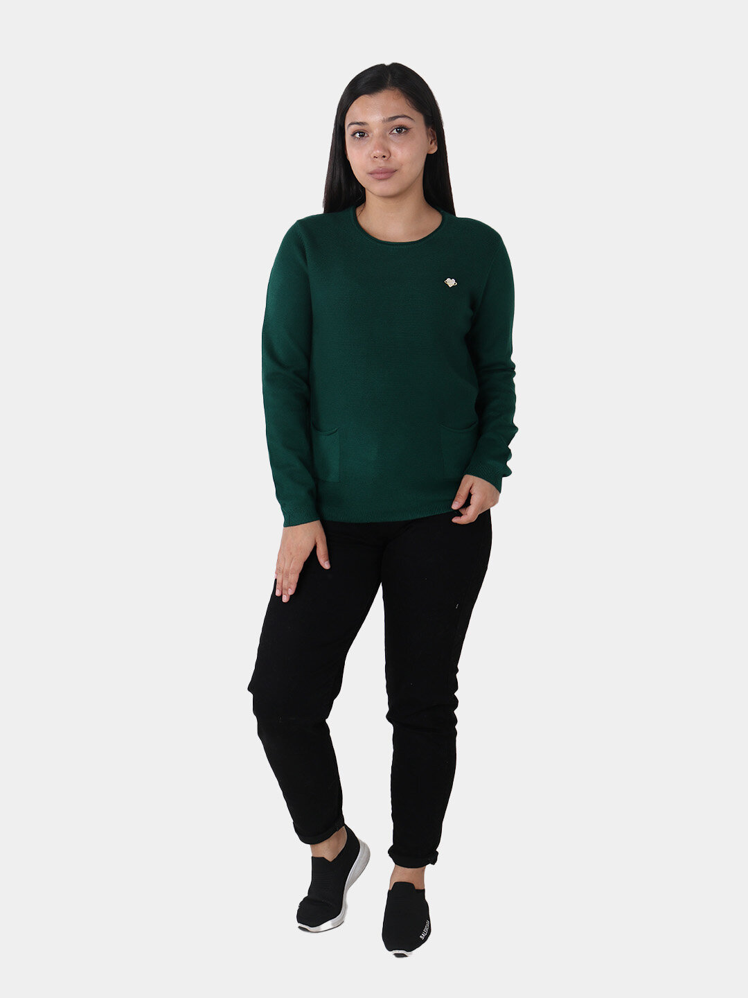 Свитер размер One Size, , темно-зеленый — фото 1