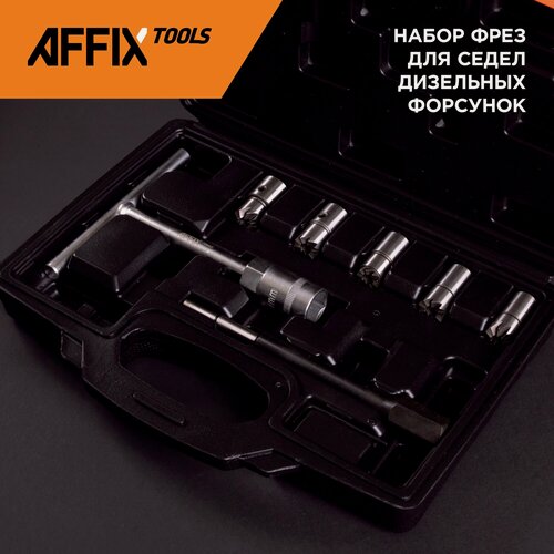 Изображение товара Набор фрез для правки седел дизельных форсунок, кейс, 8 предметов AFFIX AF10315007C