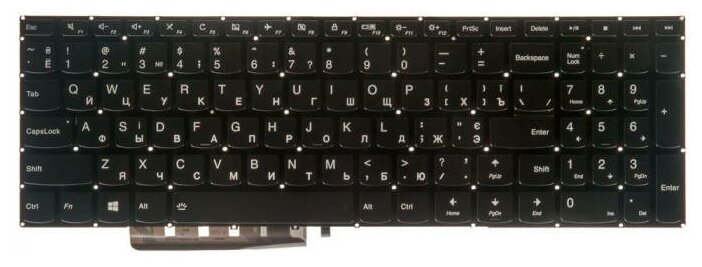 Клавиатура ZeepDeep для ноутбука Lenovo IdeaPad 310-15ISK, 310-15ISK, V310-15ISK, 310-15ABR, 310-15IAP. V110-15AST, V110-15IAP, V110-15IKB. V110-15ISK