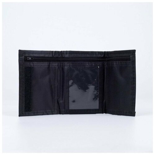 фото Кошелек promarket, текстиль, на липучке, на молнии, оранжевый, черный