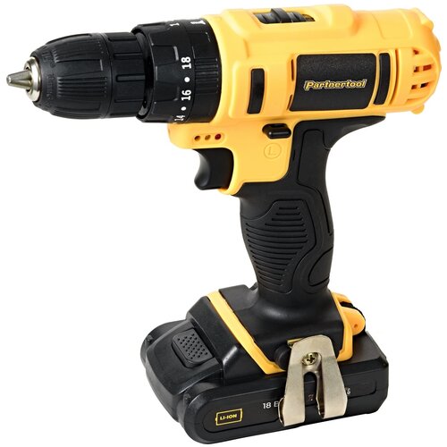 Шуруповерт акк PCD-18 180B 2x2Ач Li-Ion 10мм 0-4000-1500 обмин 32Нм PartnerTool 422600₽