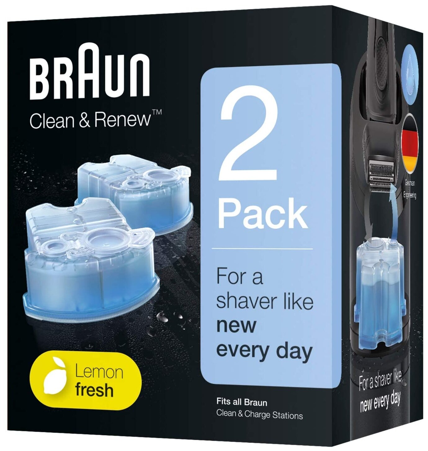 Картридж Braun Clean & Renew CCR, Series 6, голубой, 2 шт.