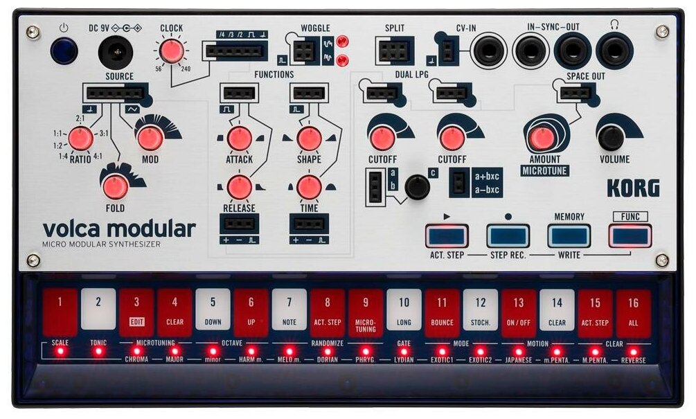 KORG VOLCA modular компактный аналоговый полумодульный синтезатор