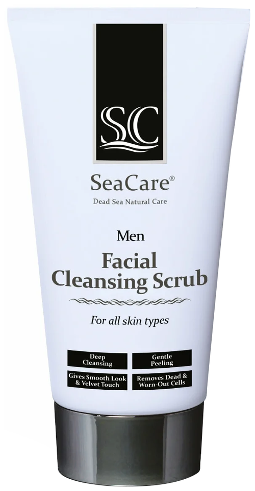 SeaCare мужской очищающий скраб для лица Facial Cleansing Scrub, 150 мл/200 г