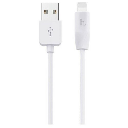 Кабель Hoco X1, Lightning - USB, 2.1 А, 3 м, белый hoco кабель hoco x1 lightning usb 2 4 а 3 м белый