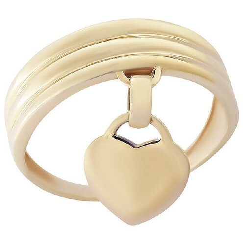 фото Кольцо corona, красное золото, 585 проба, размер 17, золотой, красный