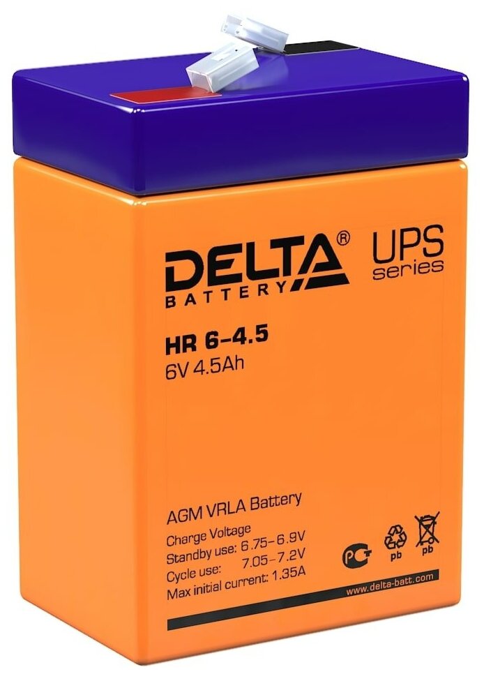 Аккумулятор для ИБП DELTA HR 6-4.5