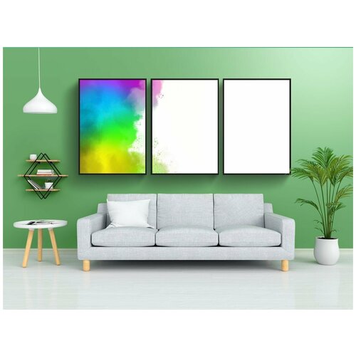 фото Набор модулных постеров для интерьера "место, всплеск, задний план" 60x90 см. в тубусе, без рамки lotsprints