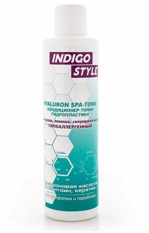Indigo style Кондиционер-тоник гидропластика волос, для сухих, ломких волос, 200 мл