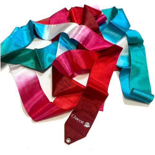 Лента гимнастическая Chacott градиентная 6м Клубника (Strawberry-753)