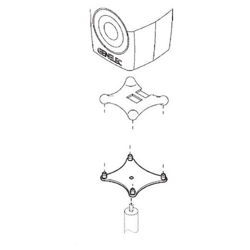 Genelec 8260-450B стойка для студийного монитора genelec площадка для стойки 8260 450b