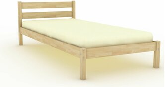 Односпальная кровать "Берёзка 1" без покрытия, 70x200 см, ORTMEX