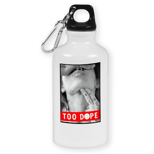 Бутылка с карабином CoolPodarok "Too dope"