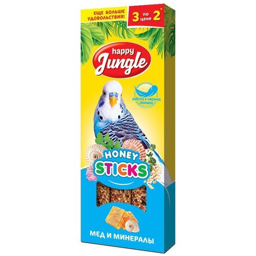 Happy Jungle Палочки при линьке лакомство для птиц 50 гр (2 шт)