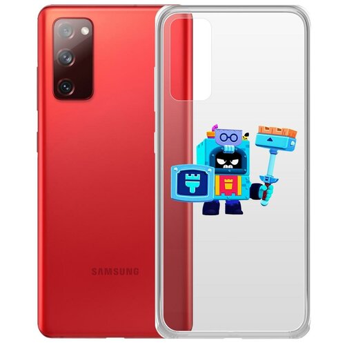 фото Чехол-накладка clear case brawl stars-эш для samsung galaxy s20 (g980) krutoff group