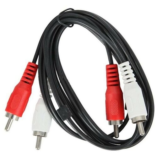 кабель соединительный smartbuy 2xrca m 2xrca m 1 8 м в пакете ka 221 300 Кабель соединительный 1.5м DH&R 2xRCA (M) - 2xRCA (M) черный JAAC024-1.5