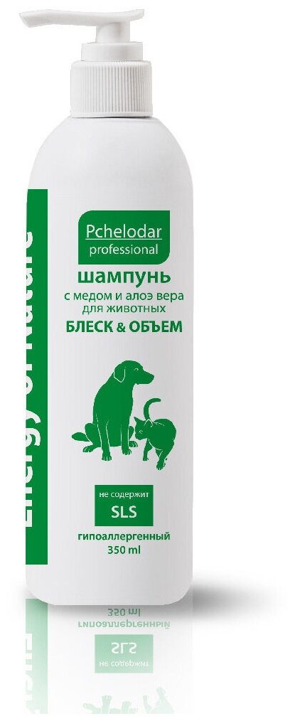 Шампунь Пчелодар ENERGY of NATURE, с мёдом и алоэ вера, для животных, 350 мл