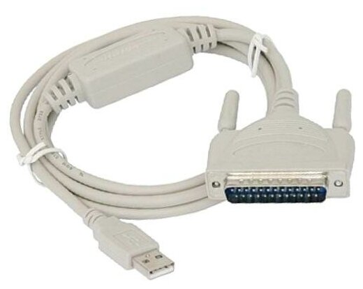 Адаптер RS232 Cablexpert UAS112 USB Am - 25M конвертор COM порта - кабель 1.8 метра, крепеж - винты