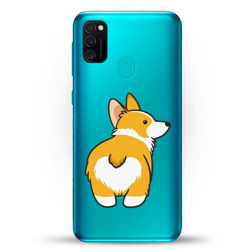 фото Силиконовый чехол корги на samsung galaxy m30s andy & paul
