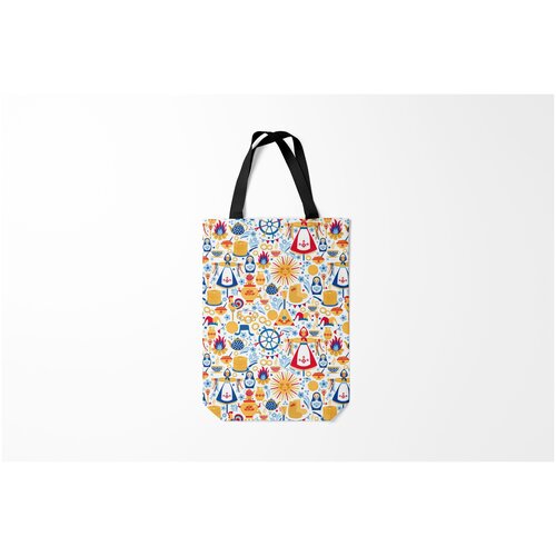 фото Сумка-шоппер / 31х42 см / туристические / россия славянская символика burnettie