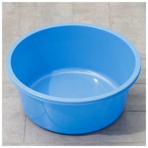 Таз круглый «Кливия», 20 л, цвет синий
