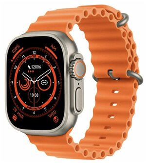 DT NO.1 Умные часы смарт-часы Smart watch 8 серии ULTRA, 49 мм, Оранжевый