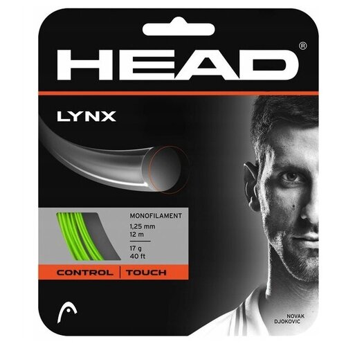 Струна для тенниса HEAD 12m LYNX Green 281784-GE, 1.25 