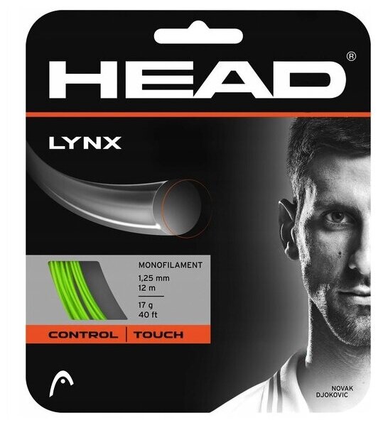 Струна для тенниса HEAD 12m LYNX Green 281784-GE, 1.25