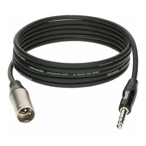 klotz grg1fm05 0 greyhound готовый микрофонный кабель никелированные разъемы klotz xlr мама xlr папа длина 5 м Кабель аудио 1xJack - 1xXLR KLOTZ GRG1MP01.5 GREYHOUND 1.5m