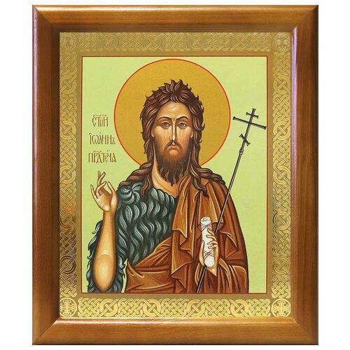 Предтеча и Креститель Господень Иоанн, икона в рамке 17,5*20,5 см
