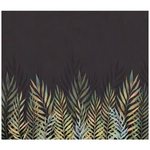 Фотообои Уютная стена Чарующие струящиеся листья пальм 310х270 см Виниловые Бесшовные (единым полотном)