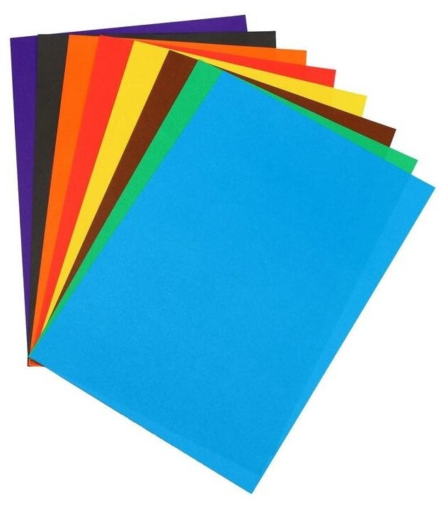 Луч Набор для детского творчества А4, 8 листов цветная бумага + 8 листов цветной картон + 4 листа белый картон, «Zoo» Лев