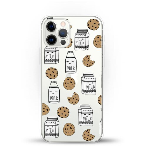 фото Силиконовый чехол молоко и печеньки на apple iphone 12 pro max andy & paul