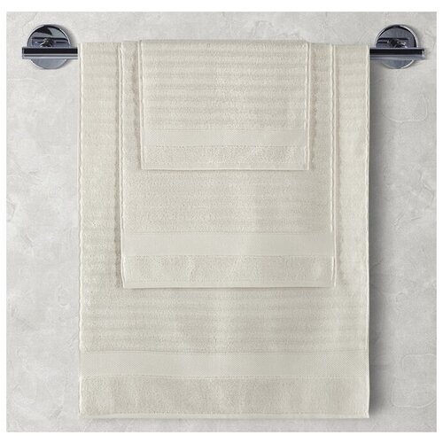 фото Полотенце махровое flow (кремовый) размер: 70*140 см karna