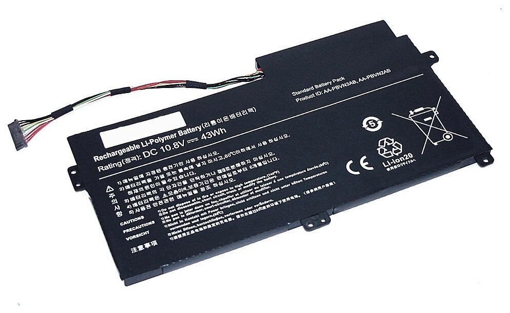 Аккумулятор OEM (совместимый с AA-PBVN3AB) для ноутбука Samsung NP370R4E 11.1V 3800mah черный