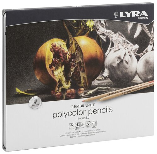 Lyra Набор художественных цветных карандашей Rembrandt Polycolor 24 шт