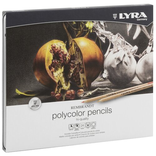 Lyra Набор художественных цветных карандашей Rembrandt Polycolor 24 шт