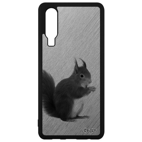 фото Защитный чехол на смартфон // huawei p30 // "белка" векша телеутка, utaupia, серый